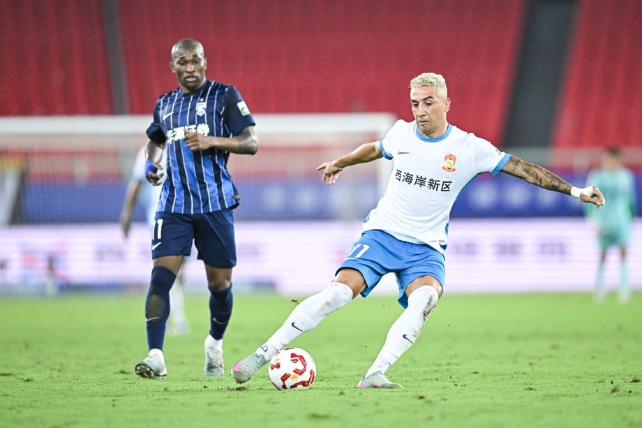 图多列破门段刘愚进球 武汉三镇平青岛西海岸