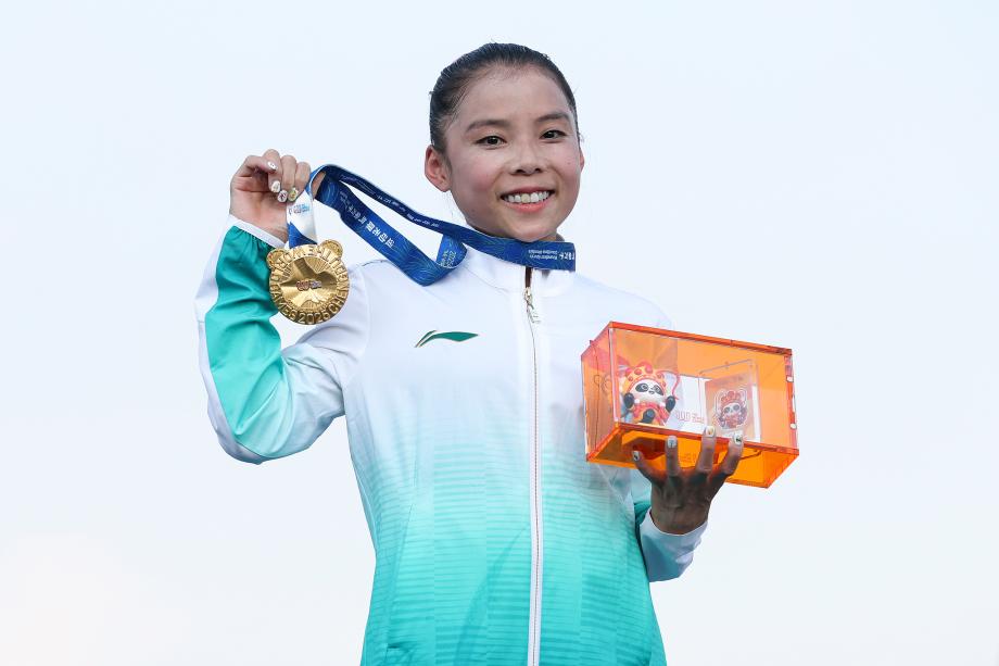[图]商春松得到成齐世运会跑酷女子目田式冠军