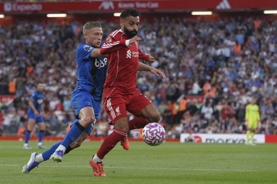 埃基蒂克传射萨拉赫破门 利物浦4-2伯恩茅斯