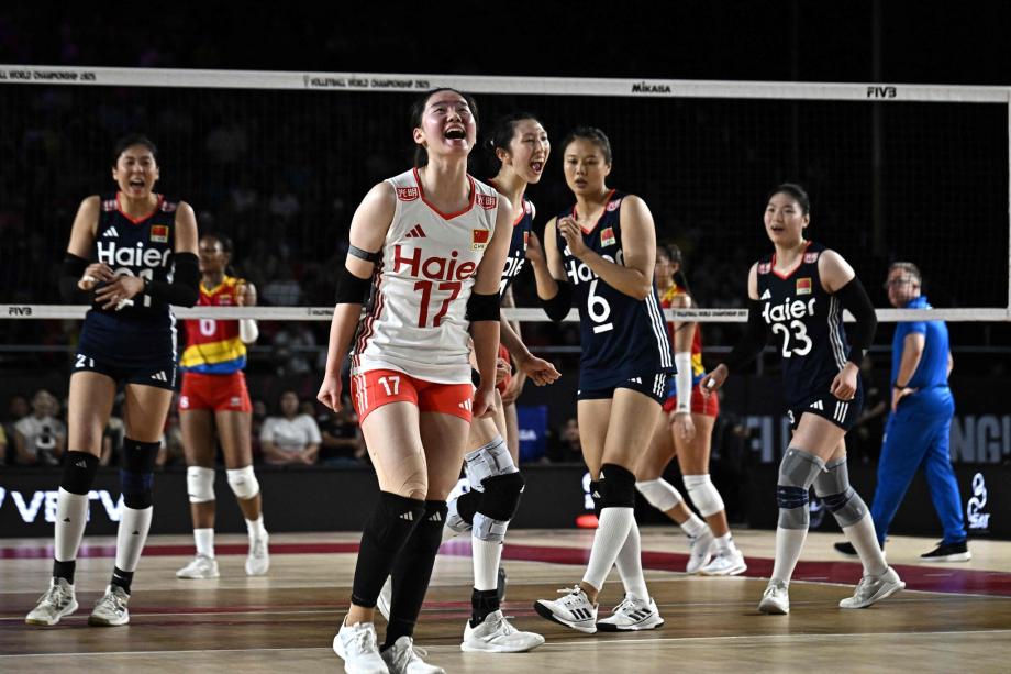 [图]中国女排胜哥伦比亚 世锦赛两连胜提前晋级16强