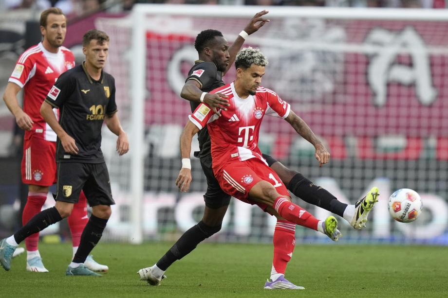 凯恩两助攻迪亚斯破门 拜仁3-2胜奥格斯堡