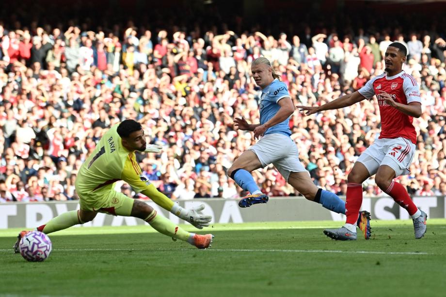 哈兰德破门马丁内利补时扳平 阿森纳1-1曼城