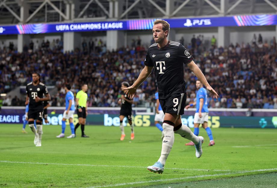 凯恩双响奥利塞杰克逊传射 拜仁5-1取欧冠两连胜