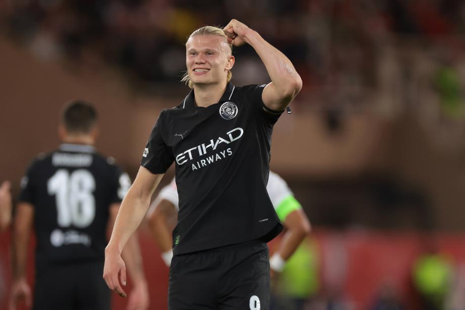 哈兰德双响尼科·冈萨雷斯送点 曼城2-2摩纳哥