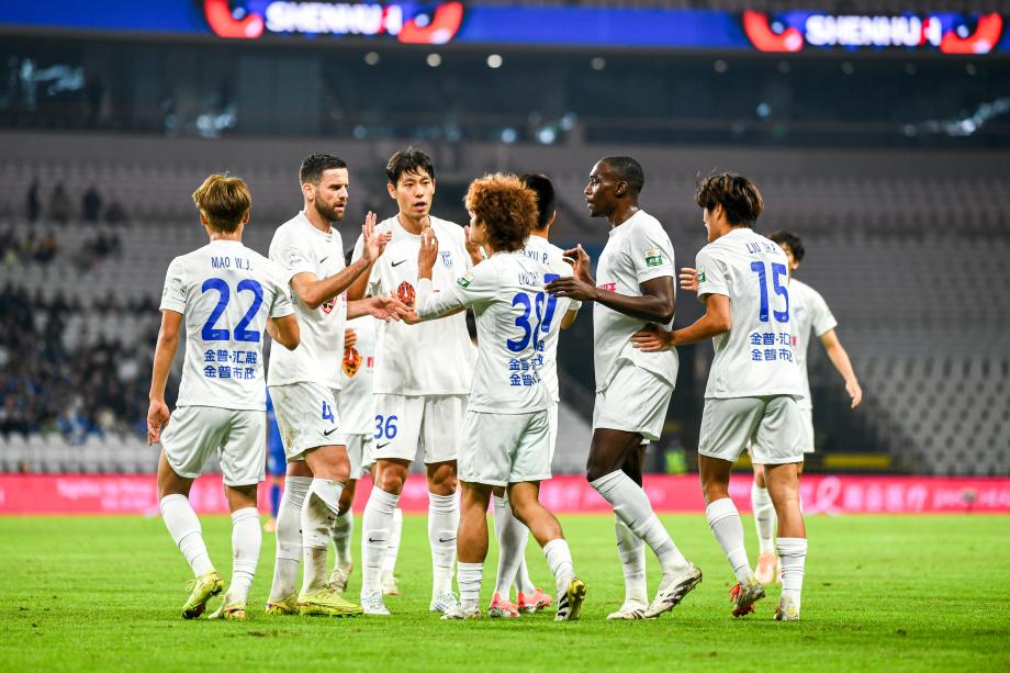 吴曦进球路易斯破门 上海申花战平大连英博