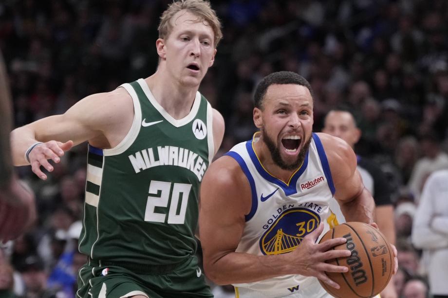 罗林斯新高32分库里27分 雄鹿爆冷胜勇士