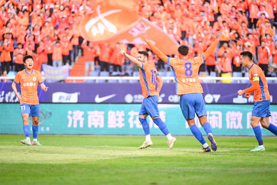 卡扎伊什维利破门 山东泰山战胜天津津门虎