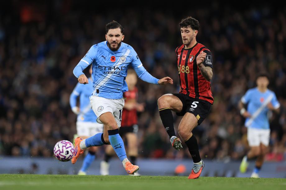 哈兰德梅开二度 曼城3-1伯恩茅斯距榜首6分