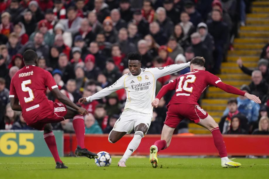 麦卡利斯特头球制胜 利物浦1-0送皇马欧冠首败