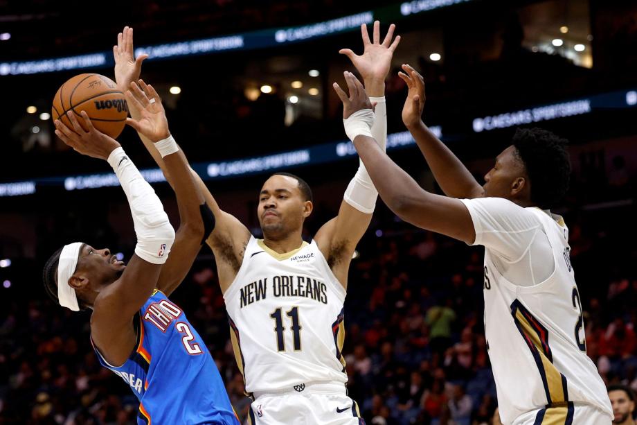 亚历山大23+8霍姆格伦26+9 雷霆擒鹈鹕迎6连胜