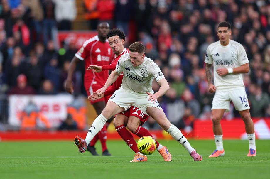 近7轮遭6负！利物浦0-3诺丁汉森林跌至第11名