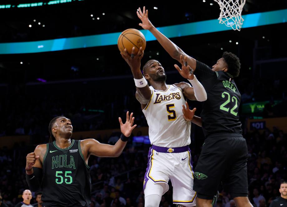 东契奇34+12+7里夫斯33分 湖人轻取鹈鹕七连胜