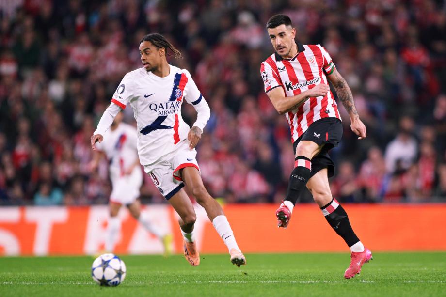 欧冠：巴尔科拉中框 大巴黎客场战平毕尔巴鄂竞技