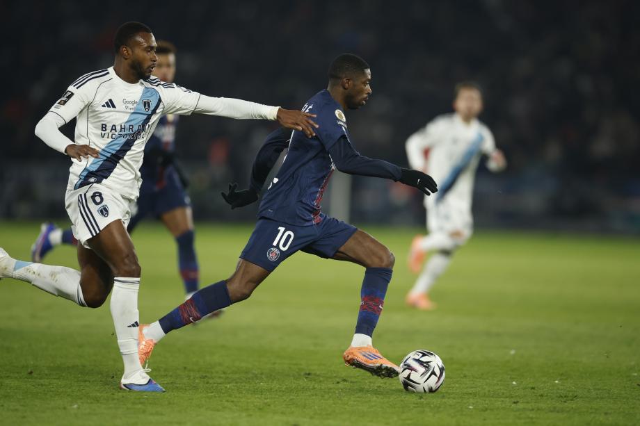 法甲-杜埃破门登贝莱建功 大巴黎2-1距榜首1分