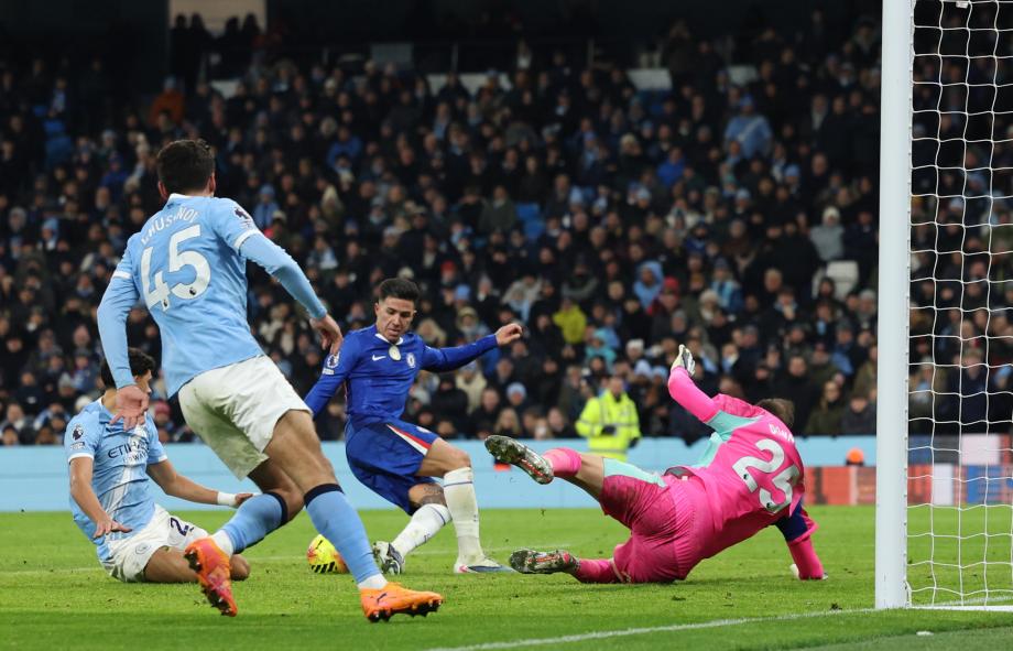 恩佐绝平赖因德斯破门格瓦伤退 曼城1-1切尔西