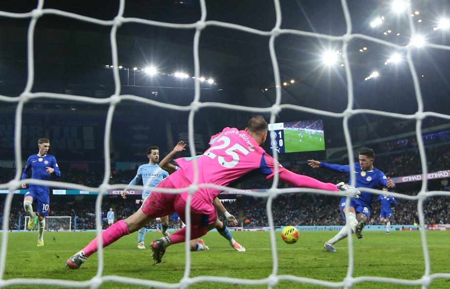 恩佐绝平赖因德斯破门格瓦伤退 曼城1-1切尔西