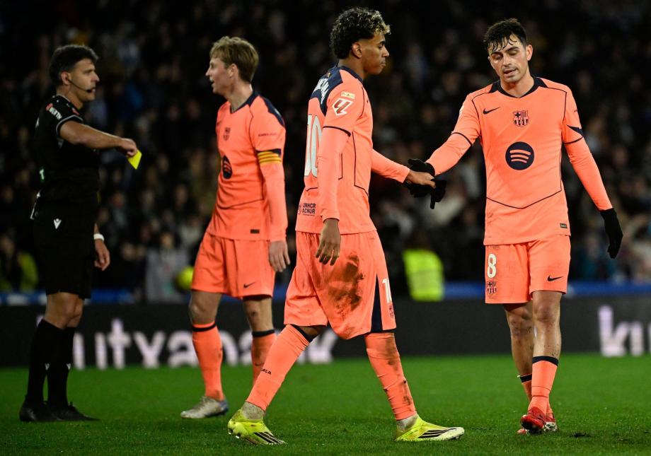 西甲-拉什福德破门 巴萨1-2皇家社会终结连胜