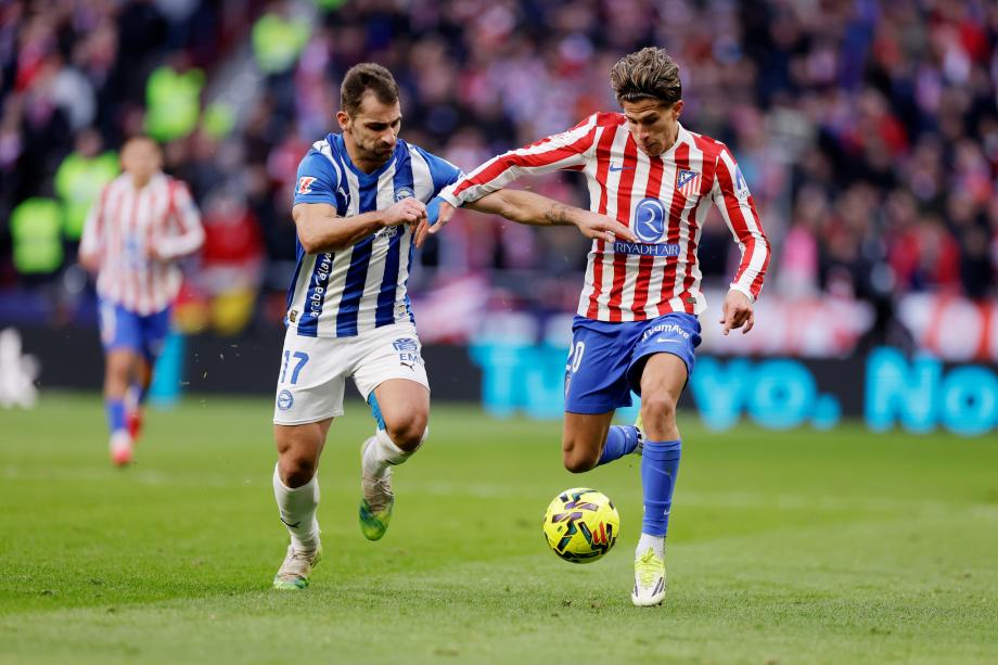 西甲-索尔洛特头球制胜 马德里竞技1-0阿拉维斯