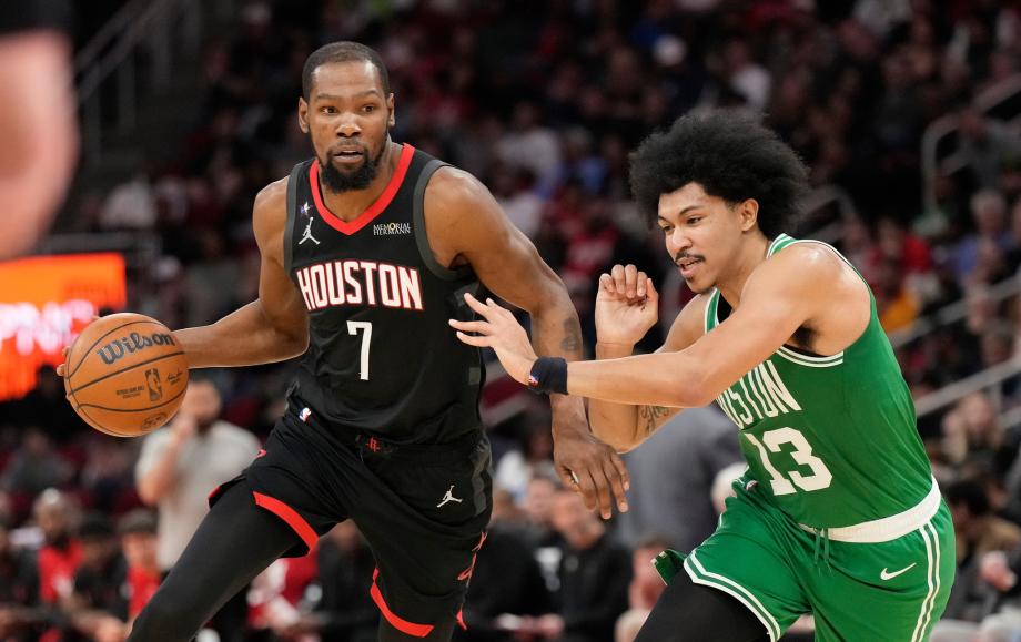 NBA-六人得分上双 凯尔特人轻松战胜火箭