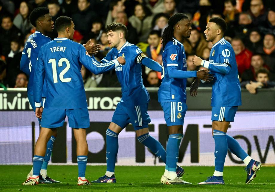 西甲-姆巴佩破门 皇马2-0巴伦西亚距榜首1分