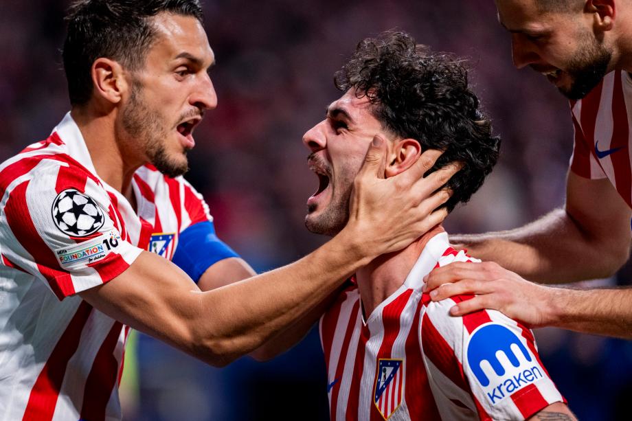 瑟尔洛特戴帽 马竞总分7-4布鲁日进欧冠16强