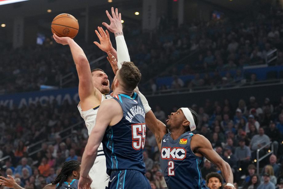 亚历山大36+9穆雷39分 雷霆加时力克掘金