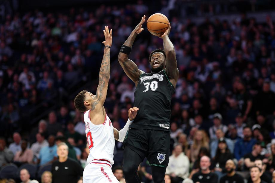 兰德尔准绝杀 森林狼加时逆转火箭