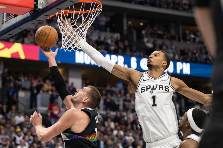 [图]约基奇40+8+13文班34+18+7 掘金加时险胜马刺MILAN SPORTS