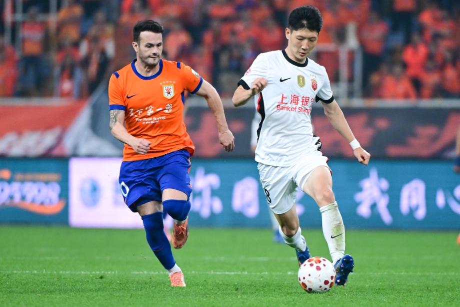 中超-杨希建功克雷桑任意球救主 泰山1-1海港