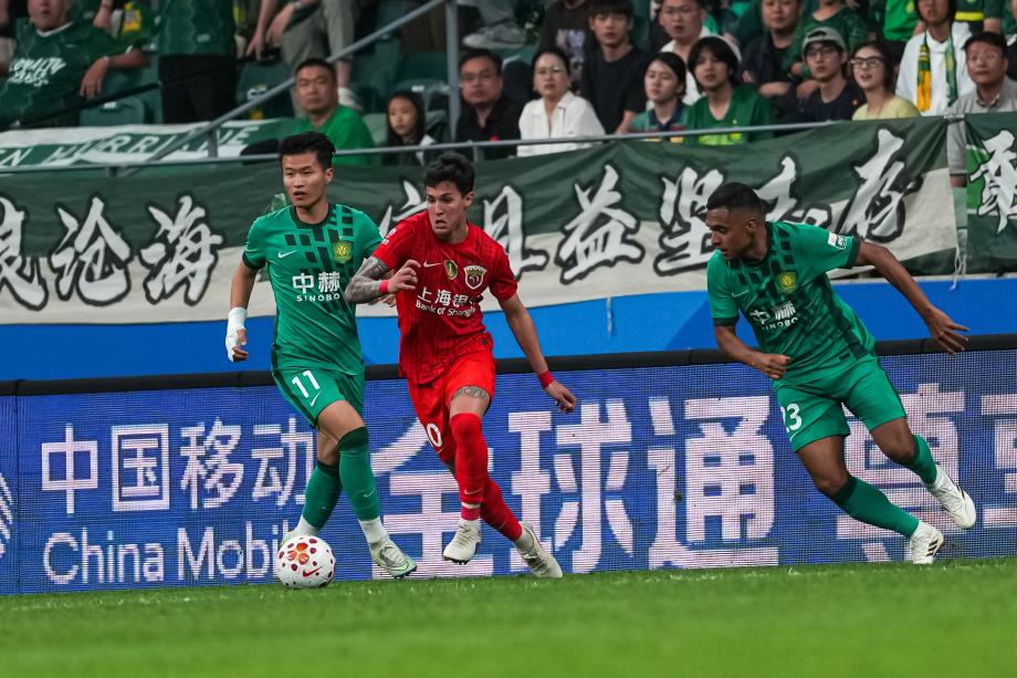 武磊送点张稀哲救主 北京国安2-2战平上海海港