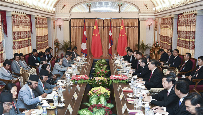 习近平会见尼泊尔总统