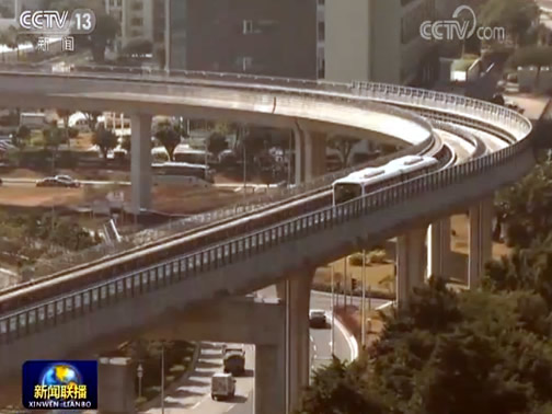 澳门轻轨今日正式通车
