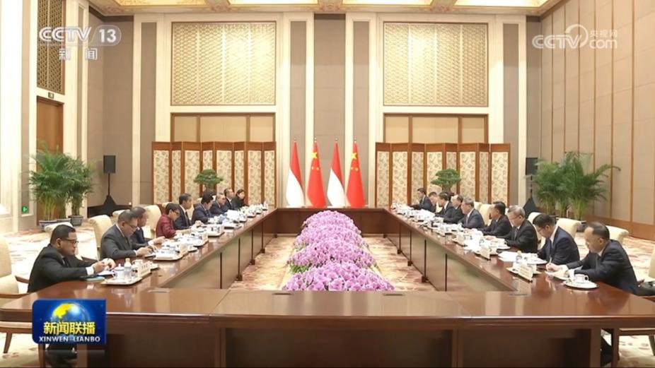 李强会见印度尼西亚总统