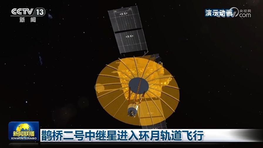 [视频]鹊桥二号中继星进入环月轨道飞行