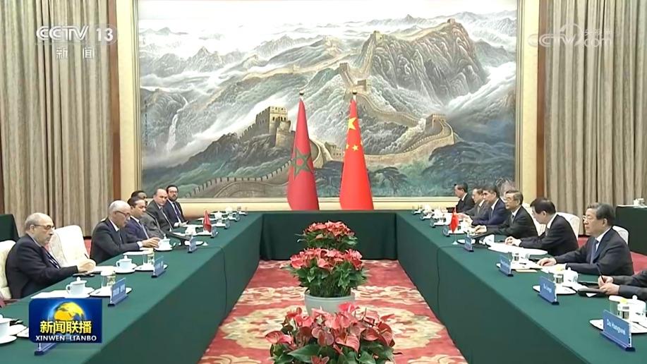 王沪宁会见摩洛哥众议长
