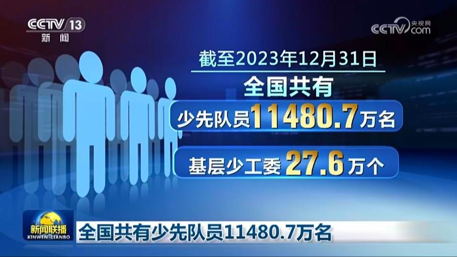 全国共有少先队员11480.7万名