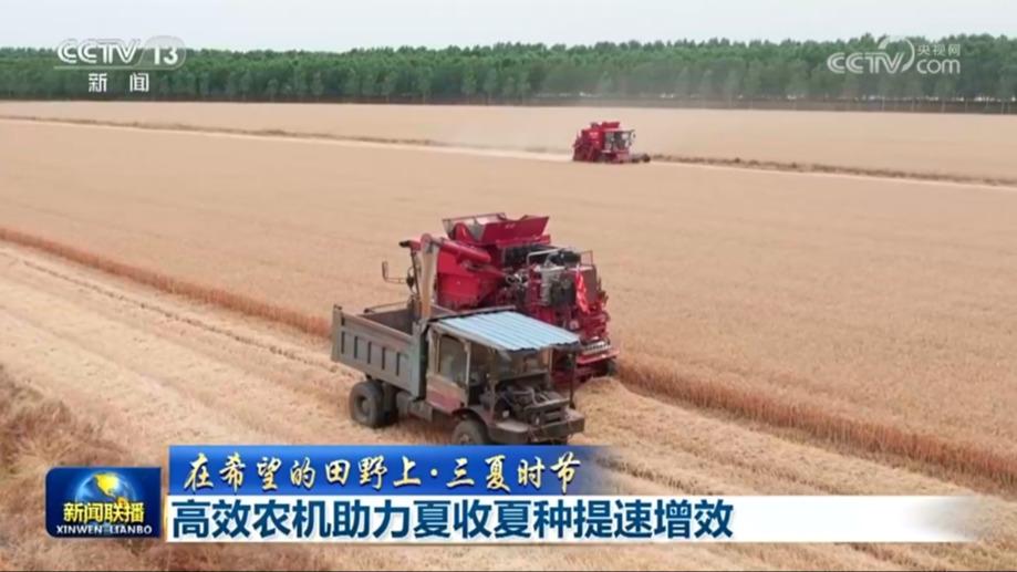 【在希望的田野上·三夏时节】高效农机助力夏收夏种提速增效