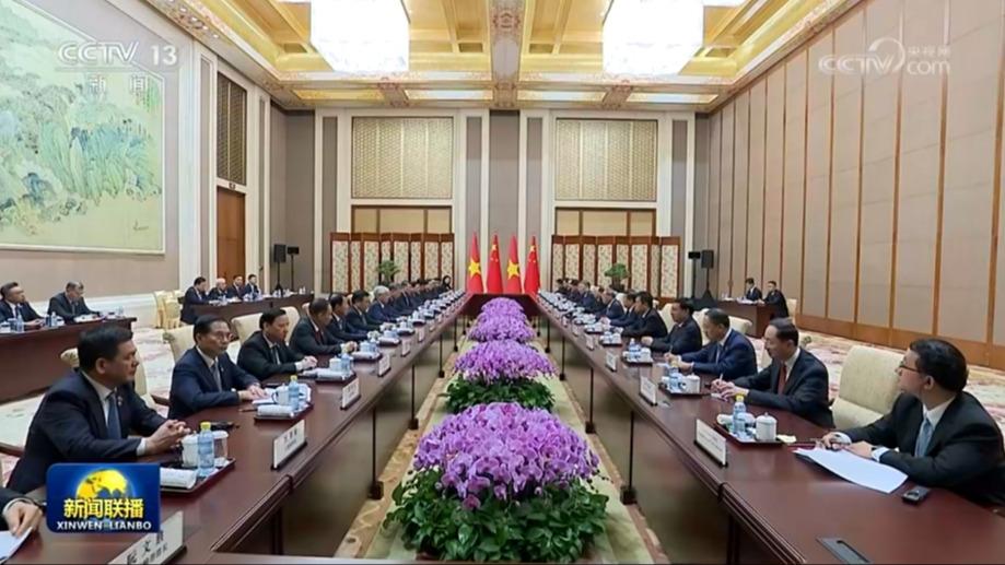 李强会见越共中央总书记、国家主席