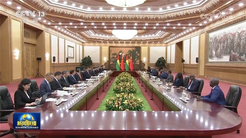 习近平会见几内亚比绍总统
