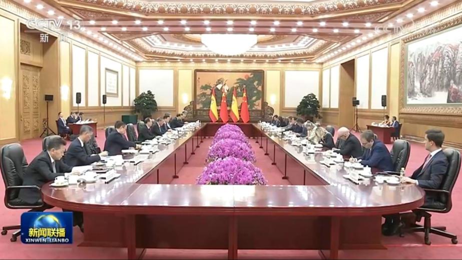 李强同西班牙首相会谈