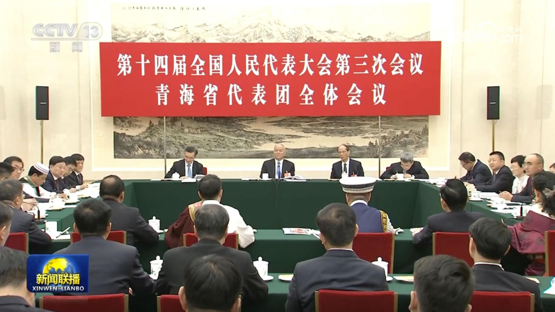 蔡奇参加青海代表团审议