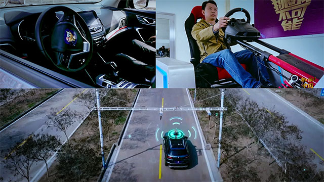 5g远程操控无人车 挑战高难度"路考"