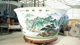 中国美術 古玩 萬花錦 飾り皿 江西景德鎮名瓷 中国美術古玩 萬花錦