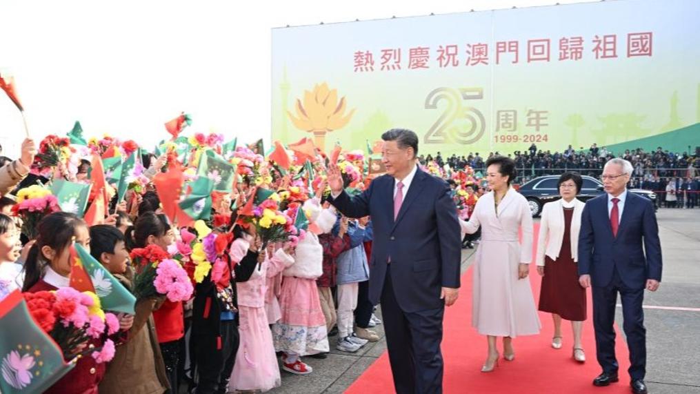 Xi leaves Macao after anniversary celebrations, inspection tour