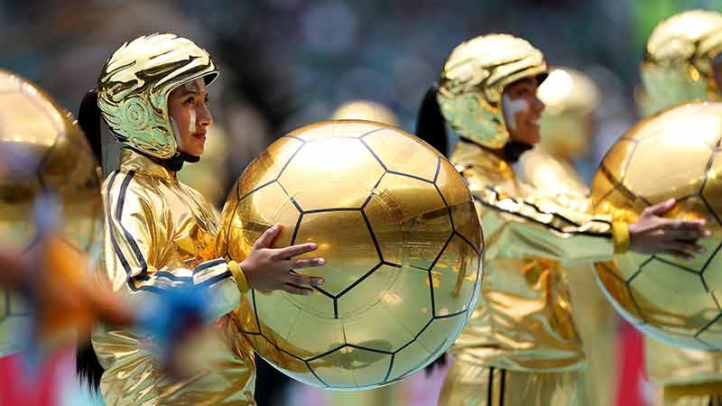 [图]金杯现身！2026美加墨世界杯开幕式举行