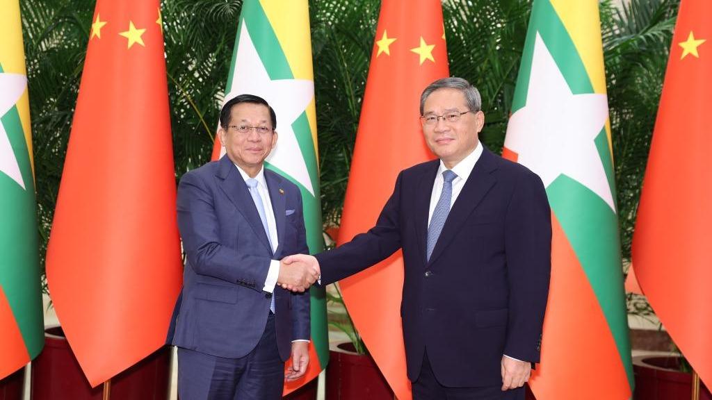 Chinese premier meets Myanmar's president