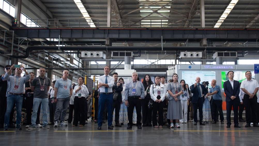Global guests visit cultural landmarks, equipment manufacturing enterprises in Luoyang, C China