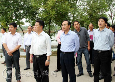 肥东县委书记到芜湖县考察美好乡村建设