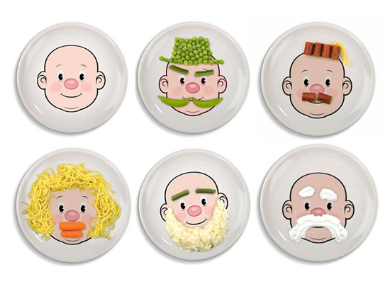 fred创意笑脸盘子
