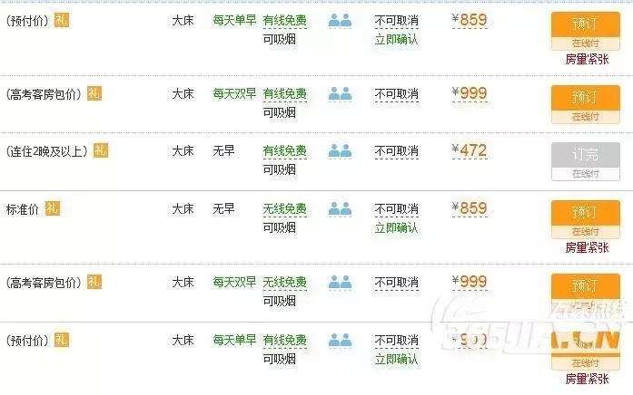 价格翻6倍！合肥高考房升温 星级酒店千元标间被订光